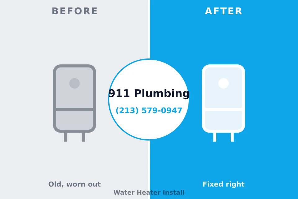 Before and after: plumbing repair Lindstrom, MN